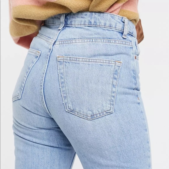 NWT topshop premium mom jeans in bleach wash - Picture 13 of 16